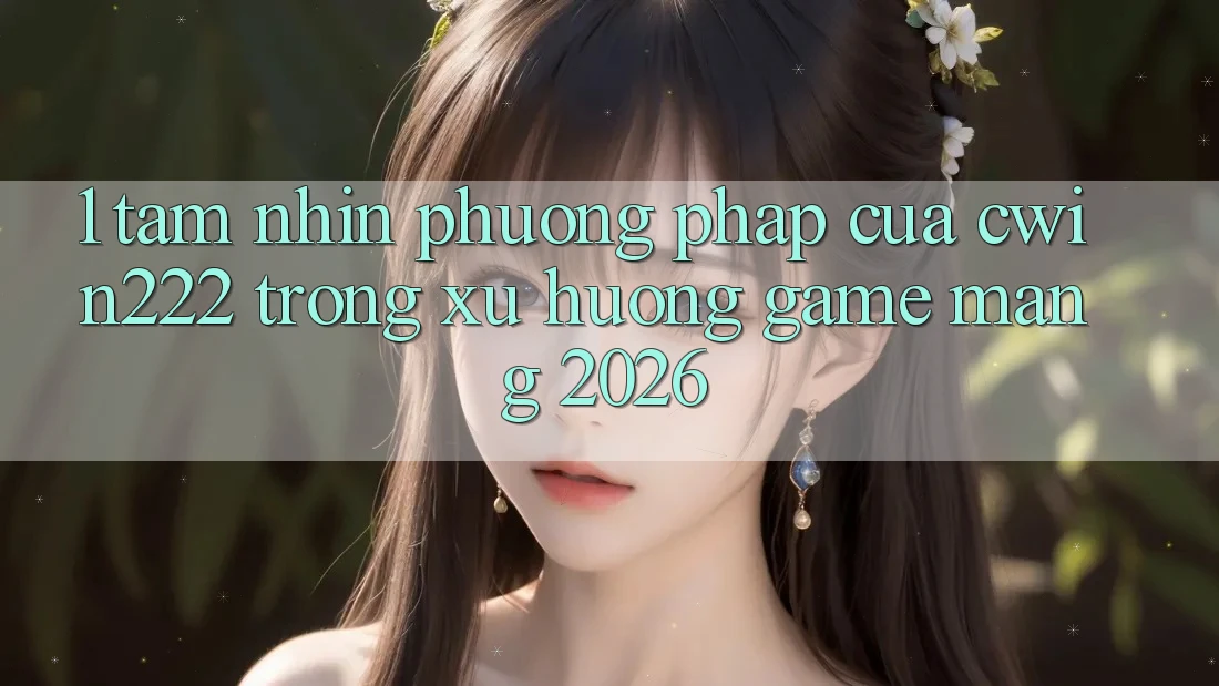 1. Tầm Nhìn Phương pháp Của cwin222 Trong Xu Hướng Game mạng 2026 1. Tầm Nhìn Phương pháp Của cwin222 Trong Xu Hướng Game mạng 2026