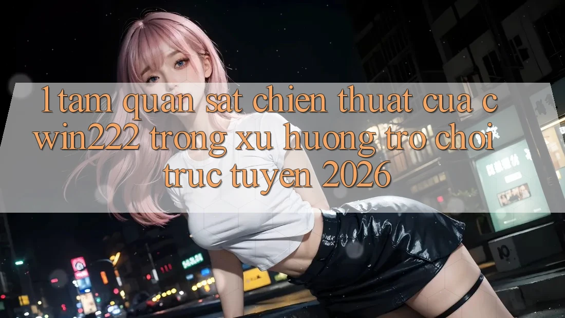 1. Tầm Quan sát Chiến thuật Của cwin222 Trong Xu Hướng Trò chơi trực tuyến 2026 1. Tầm Quan sát Chiến thuật Của cwin222 Trong Xu Hướng Trò chơi trực tuyến 2026
