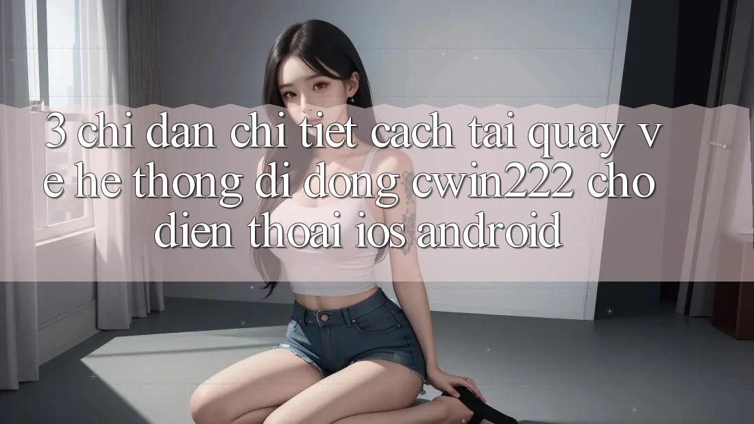 3. Chỉ dẫn Chi Tiết Cách Tải quay về Hệ thống di động cwin222 Cho Điện Thoại (iOS & Android) 3. Chỉ dẫn Chi Tiết Cách Tải quay về Hệ thống di động cwin222 Cho Điện Thoại (iOS & Android)