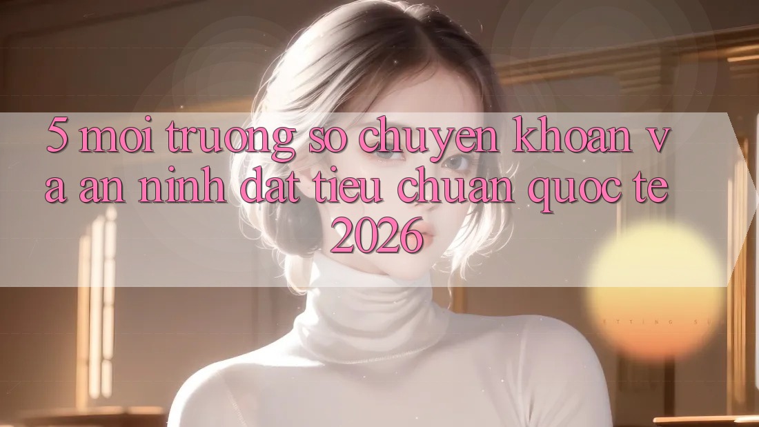 5. Môi trường số Chuyển khoản Và An ninh Đạt Tiêu Chuẩn Quốc Tế 2026 5. Môi trường số Chuyển khoản Và An ninh Đạt Tiêu Chuẩn Quốc Tế 2026
