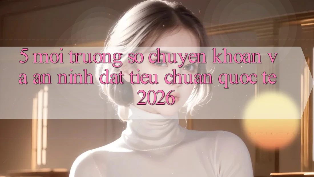 5. Môi trường số Chuyển khoản Và An ninh Đạt Tiêu Chuẩn Quốc Tế 2026 5. Môi trường số Chuyển khoản Và An ninh Đạt Tiêu Chuẩn Quốc Tế 2026
