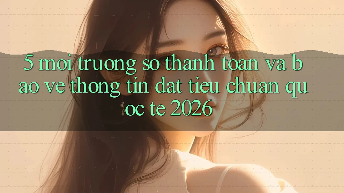 5. Môi trường số Thanh toán Và Bảo vệ thông tin Đạt Tiêu Chuẩn Quốc Tế 2026 5. Môi trường số Thanh toán Và Bảo vệ thông tin Đạt Tiêu Chuẩn Quốc Tế 2026