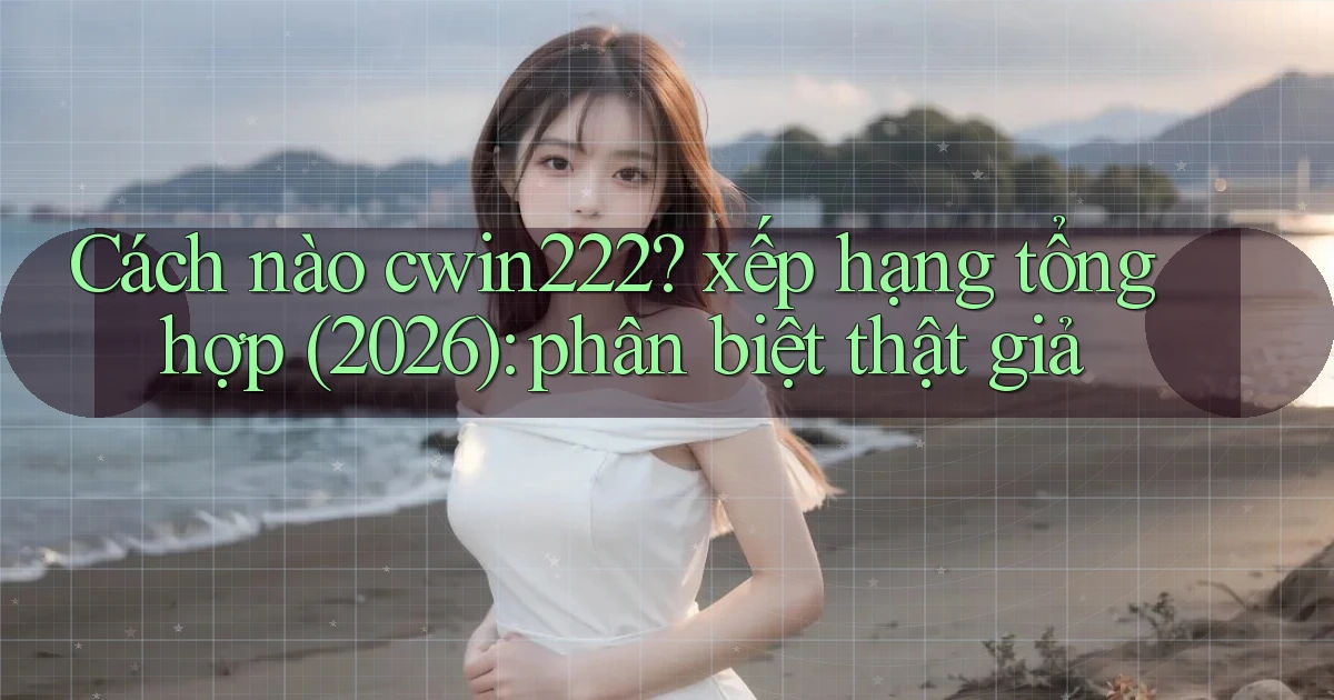 Cách nào cwin222 xếp hạng tổng hợp (2026) phân biệt thật giả