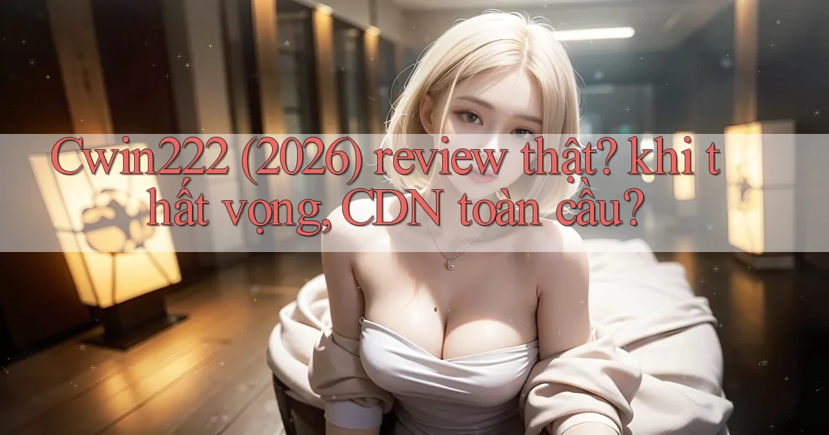 Cwin222 (2026) review thật khi thất vọng, CDN toàn cầu