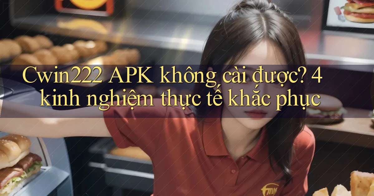 Cwin222 APK không cài được 4 kinh nghiệm thực tế khắc phục