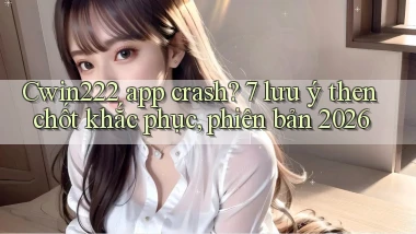 Cwin222 app crash 7 lưu ý then chốt khắc phục, phiên bản 2026