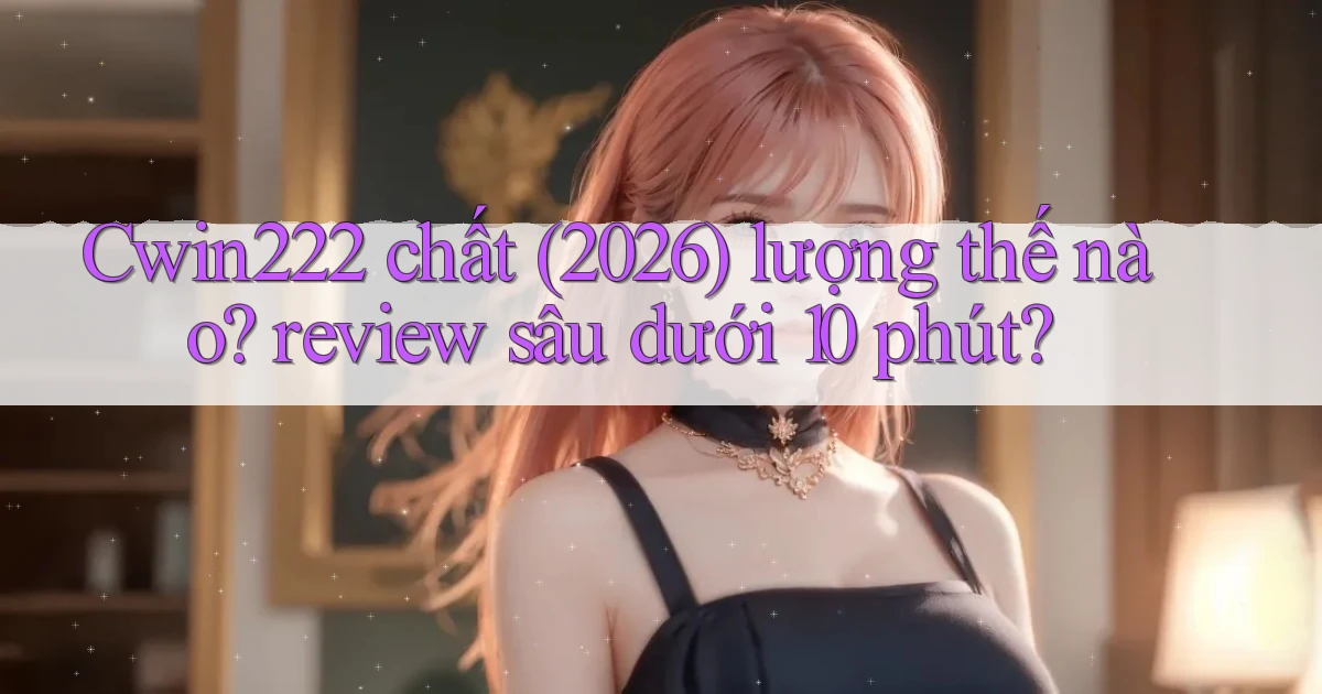 Cwin222 chất (2026) lượng thế nào review sâu dưới 10 phút