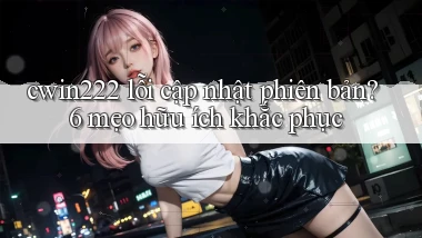 cwin222 lỗi cập nhật phiên bản 6 mẹo hữu ích khắc phục