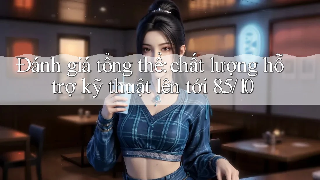 Đánh giá tổng thể: chất lượng hỗ trợ kỹ thuật lên tới 8. 5/10
