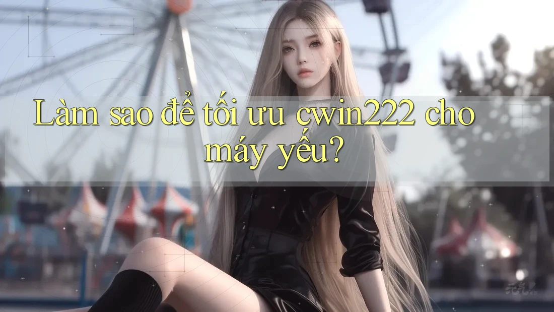 Làm sao để tối ưu cwin222 cho máy yếu?
