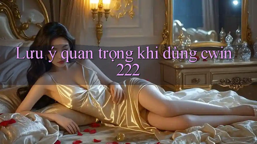 Lưu ý quan trọng khi dùng cwin222 Lưu ý quan trọng khi dùng cwin222