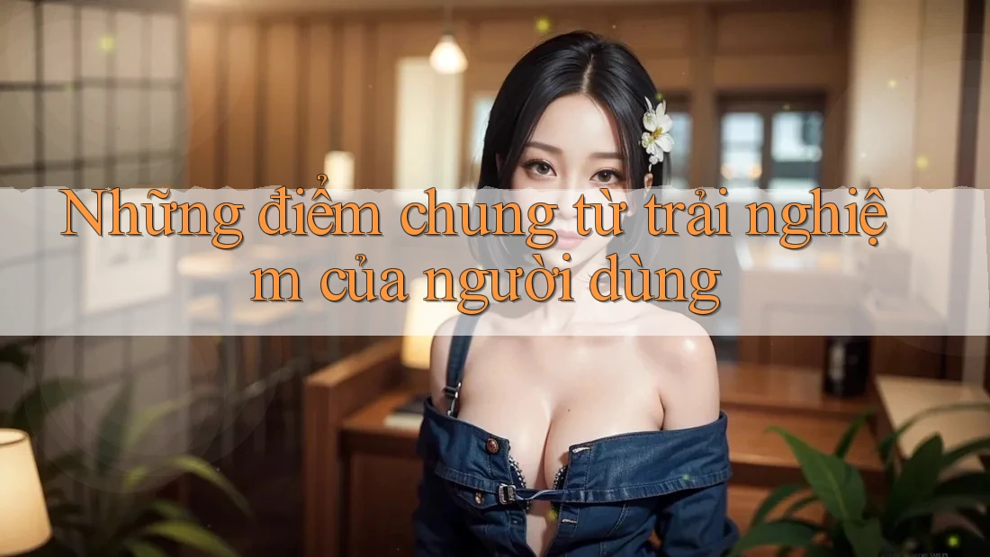 Những điểm chung từ trải nghiệm của người dùng Những điểm chung từ trải nghiệm của người dùng