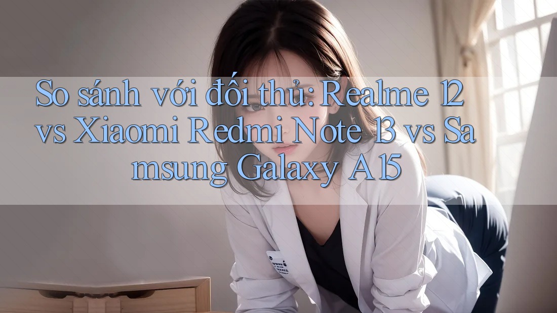 So sánh với đối thủ: Realme 12 vs Xiaomi Redmi Note 13 vs Samsung Galaxy A15 So sánh với đối thủ: Realme 12 vs Xiaomi Redmi Note 13 vs Samsung Galaxy A15