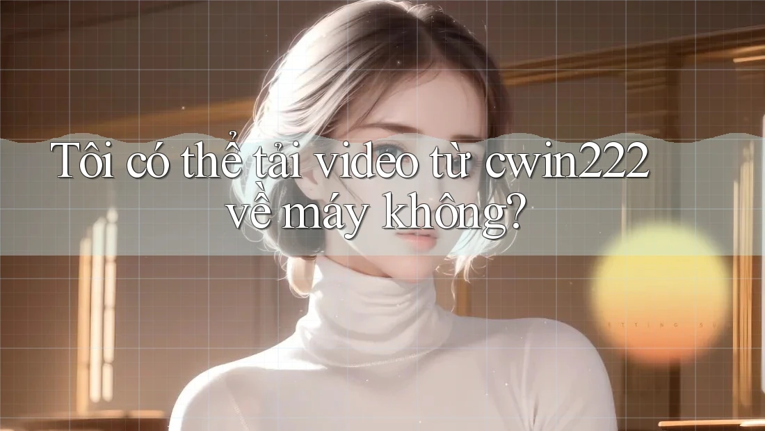 Tôi có thể tải video từ cwin222 về máy không? Tôi có thể tải video từ cwin222 về máy không?