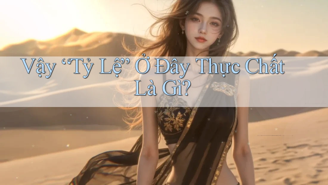 Vậy “Tỷ Lệ” Ở Đây Thực Chất Là Gì? Vậy “Tỷ Lệ” Ở Đây Thực Chất Là Gì?