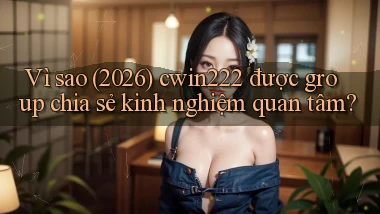 Vì sao (2026) cwin222 được group chia sẻ kinh nghiệm quan tâm